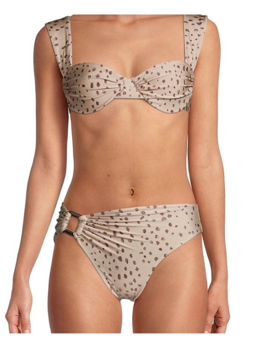Revel Rey Spencer Print Cheetah Bikini Set